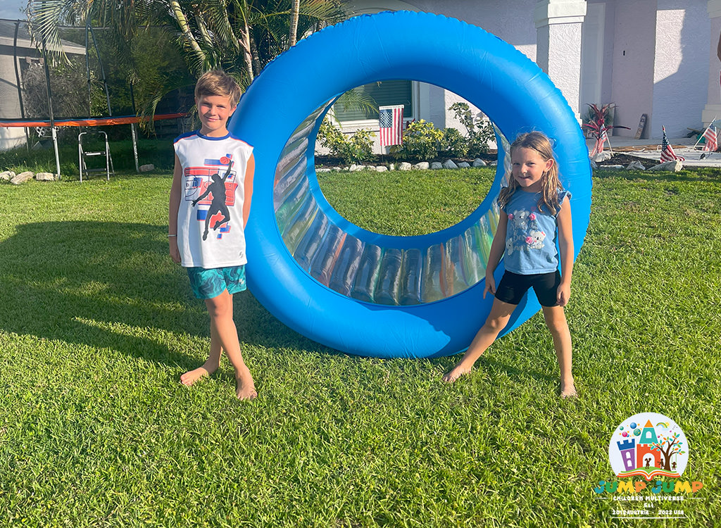 JumpJump Sarasota Florida Event and Bounce House Rental Children Parties - Model: Rolling Fun - the 1st rolling bounce house